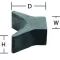 Ogranicznik nosa przyczepy Ogranicznik Y 76,2 x 95,25 mm