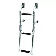   Drabinka do łodzi 4 stopnie ze stali nierdzewnej regulowana 90x25 cm