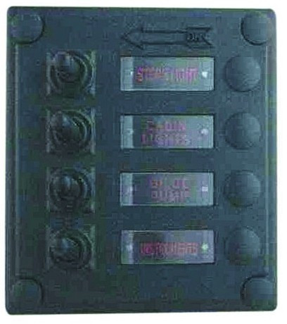 Panel sterowania LED z 4 indywidualnymi bezpiecznikami