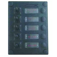 Panel sterowania LED z 6 indywidualnymi bezpiecznikami