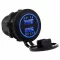 Ładowarka USB LED niebieska 12/24 V - 4,2 A