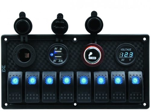 Panel przełączników 8 jednostek USB. Tensometr