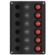 Panel sterowania z 6 standardowymi falowymi diodami LED