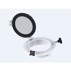   Hajóablak kerek üveggel fehér 265 / 197 mm inox szerelvényekkel EVA