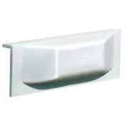 Odbojnica dokowa z krawędzią 25x9,6 cm biała