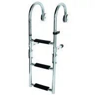   Drabinka do łodzi z 4-stopniową poręczą ze stali nierdzewnej 91x25 cm