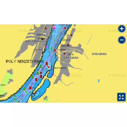 Navionics+ Dunaj, Jezioro Balaton, Jezioro Weneckie, Morze Adriatyckie, Morze Śródziemne