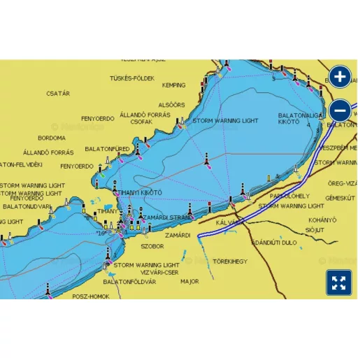 Navionics+ Dunaj, Jezioro Balaton, Jezioro Weneckie, Morze Adriatyckie, Morze Śródziemne