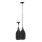 Mini wiosło teleskopowe czarne 50/120 cm SCR