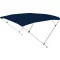 Dach Bimini podwójna rama ciemnoniebieski 225x150-170x129 cm