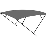   Bimini tető dupla keret sötétszürke fekete cső 225x150-170x129 cm EVA