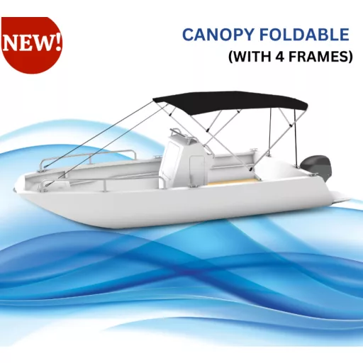 Dach Bimini podwójna rama ciemnoszary 225x150-170x129 cm