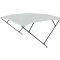 Bimini tető dupla keret vszürke fekete keret 225x150-170x129 cm EVA