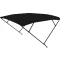 Bimini tető dupla keret fekete fekete cső 225x170-190x129 cm EVA