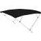 Dach Bimini podwójna rama ciemnoniebieski 225x170-190x129 cm