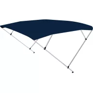   Dach Bimini podwójna rama ciemnoniebieski 225x170-190x129 cm