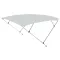 Dach Bimini podwójna rama szara 225x170-190x129 cm
