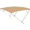 Dach Bimini beżowy 225x190-210x129 cm EVA