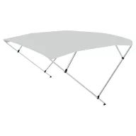 Dach Bimini podwójna rama szary 225x190-210x129 cm
