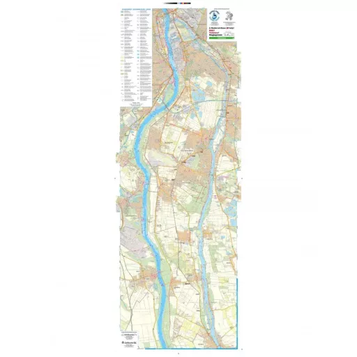 Książka, mapa wodna Dunaju Budapeszt-Dunaújváros (WĘGRY)