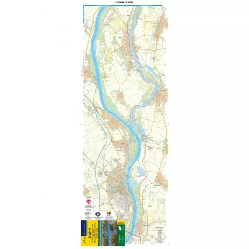 Książka, mapa wodna Dunaju Budapeszt-Dunaújváros (WĘGRY)