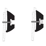 Profil gumowy 40x20 mm czarny