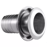 Kivezető cső testen át inox nagy átfolyású 25 mm EVA