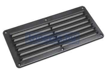 Plastikowy panel wentylacyjny 260 x 127 mm, czarny