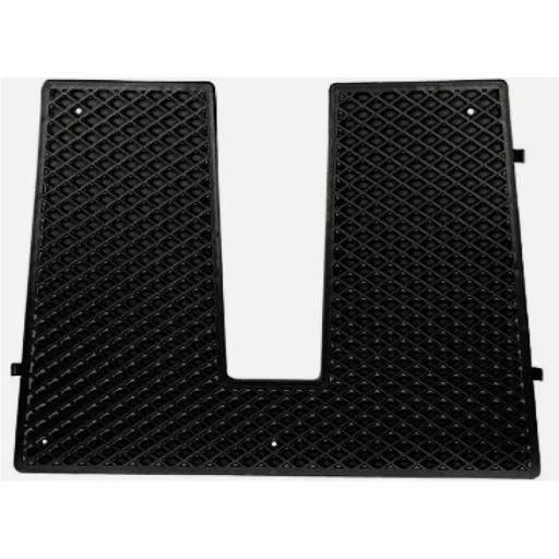 Tłumik drgań do luster, plastikowy, czarny, 430 x 324 mm, 