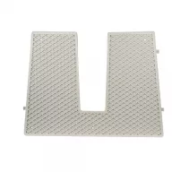 Lustro antywibracyjne plastikowe szare 430x324 mm 