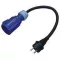 Kabel adaptera 3m Schuko-STECKER >Złącze CEE