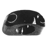 Oczko przewodzące nylon 10mm czarne VP=10szt.