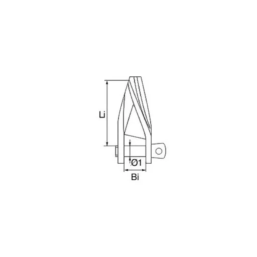 Szekla toczona ze stali nierdzewnej 5 x 33 mm