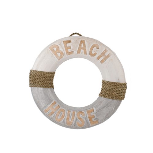 Mentőgyűrű ( csak dekorációs célra ) fa beach house VVL