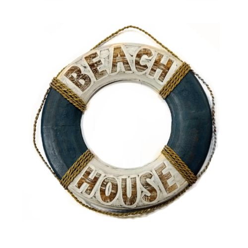 Mentőgyűrű ( csak dekorációs célra ) fa beach house VVL