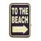 Világító tábla "To the beach" 41cm VVL