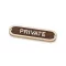 Kistábla PRIVATE 20 cm VVL