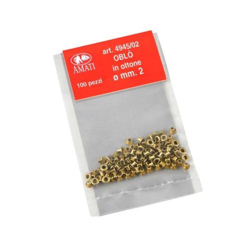 Kabinablak sárgaréz 2mm 10 darab VVL