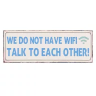 Fali tábla nincs wifi beszélgessenek VVL