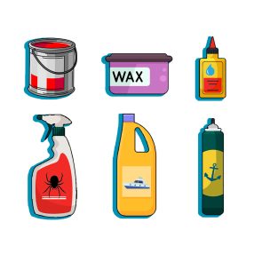 Kolory, chemikalia i materiały konserwacyjne